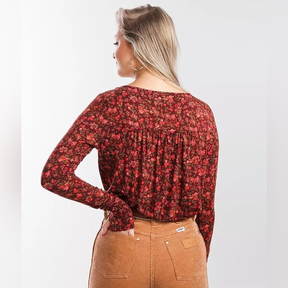 NWT! Free People Kaya Printed Floral Bodysuit - Picture 3 of 11